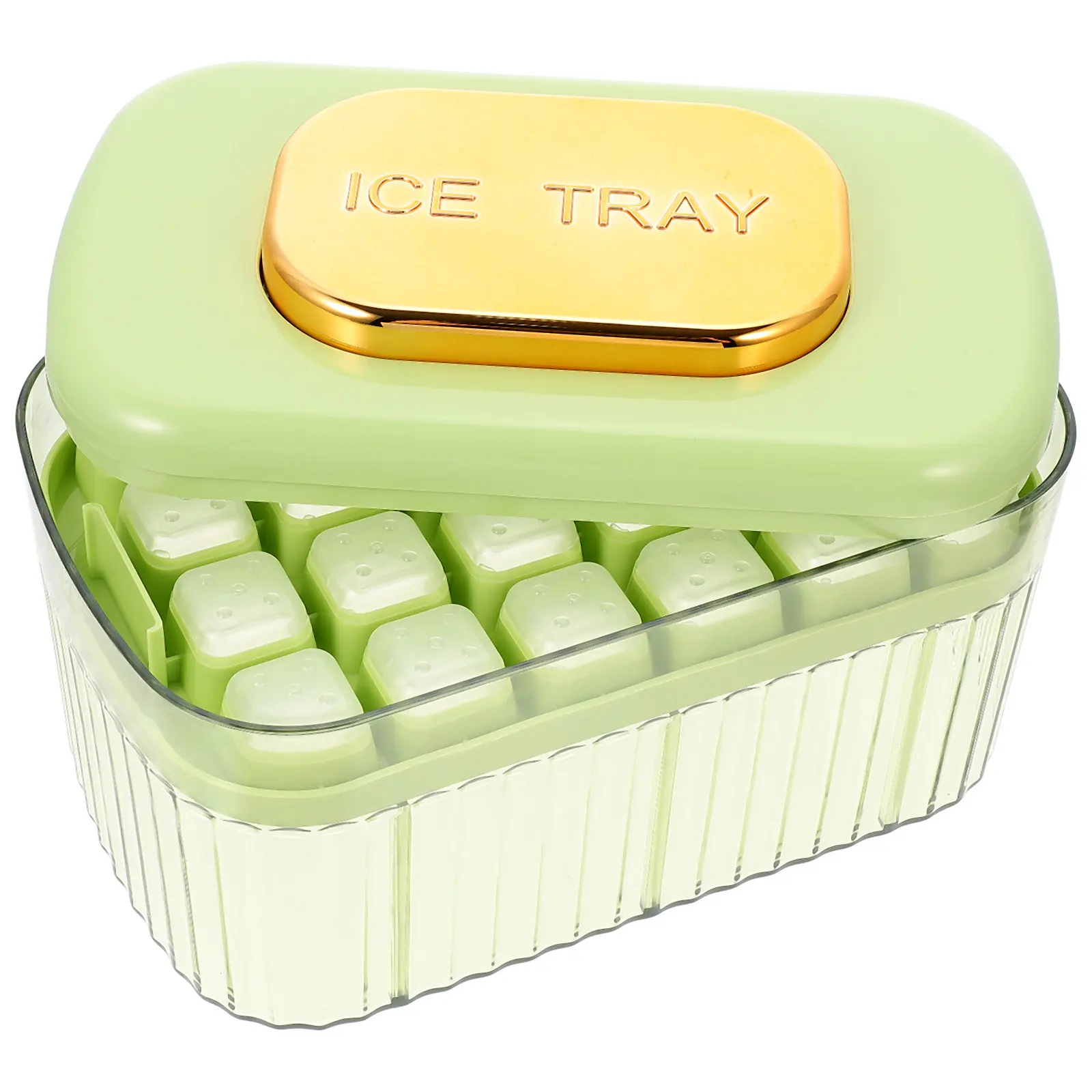 

1Set Ice Mold Box Flexible Ice Cube Tray for Easy Demoulding Bpa-Free Freezer Container Ideal for Drinks Wine Desserts