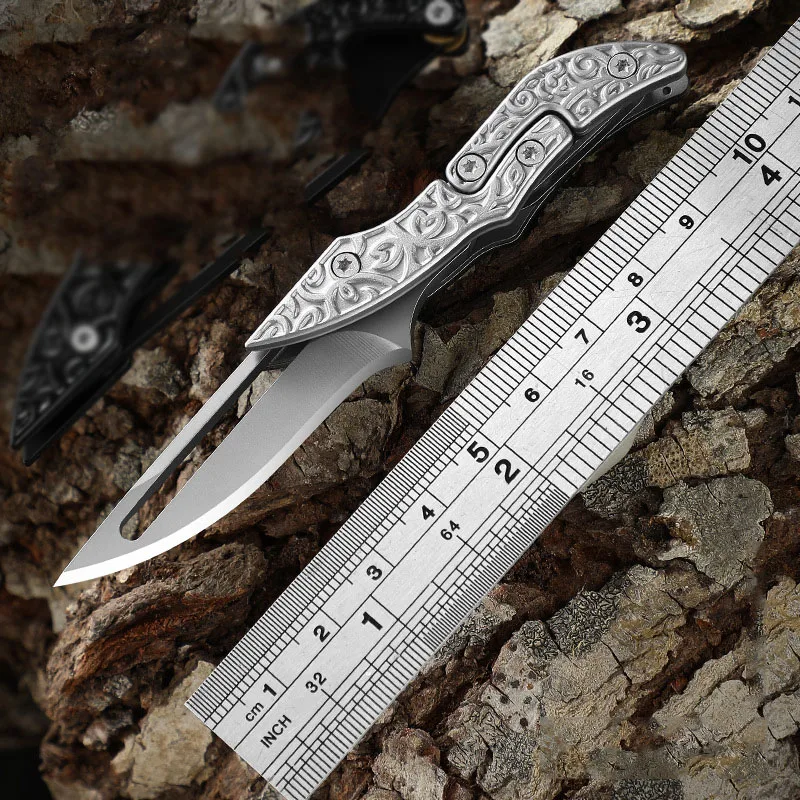 2024 new Mechanical Magic Knife Folding Knife Stainless Steel Portable Outdoor Sabre Tactical Knife Self defense Tools for Men