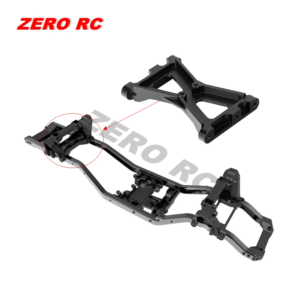 Aluminum Rear Beam Chassis Brace Crossmember Mount For 1/10 Traxxas TRX-4 TRX4 Upgrade Part