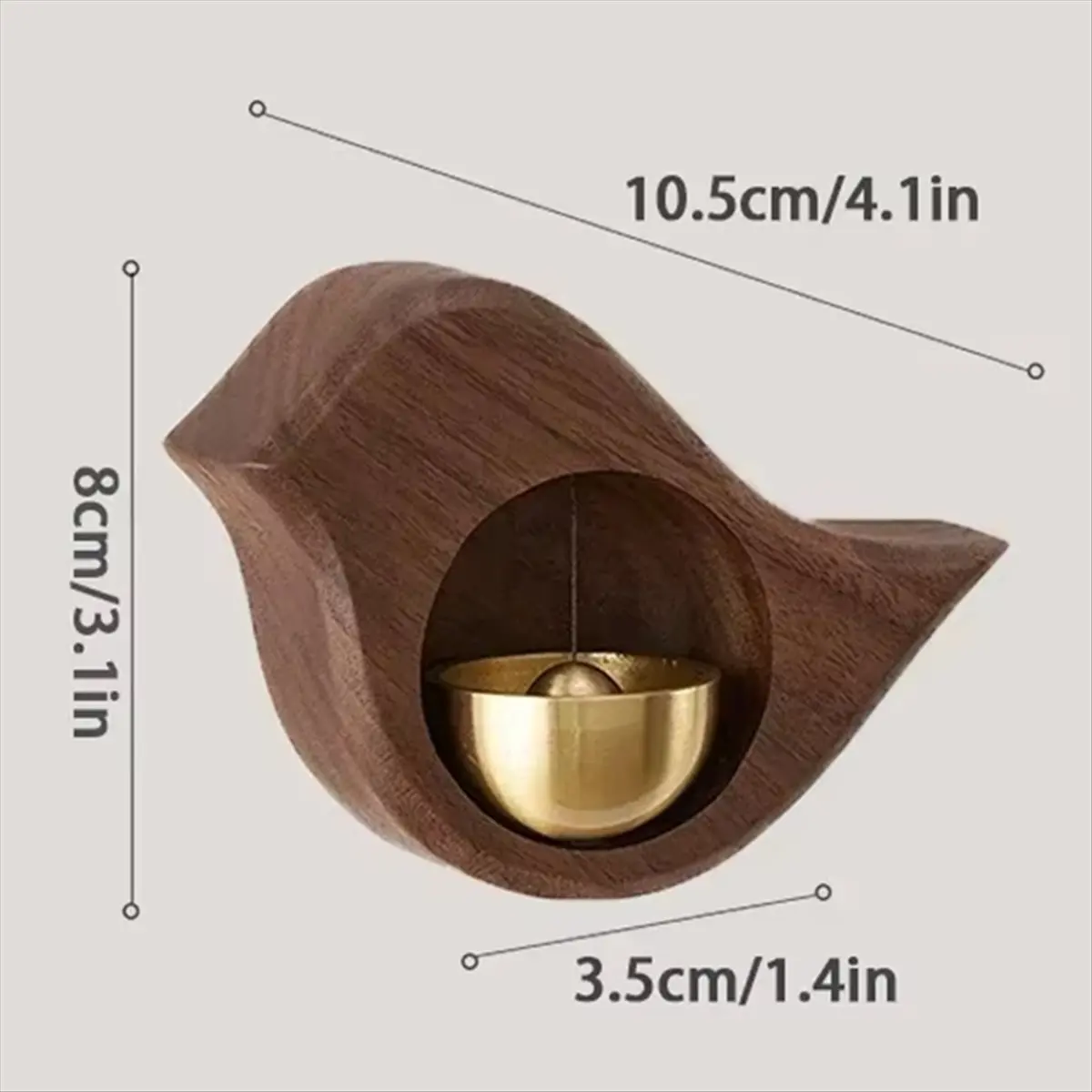 NEW Landscape Bell Wooden Door Bell Entrance Alert Windbell for Home Japanese Style Wooden Wind Chimes Magnet Doorbell Decor