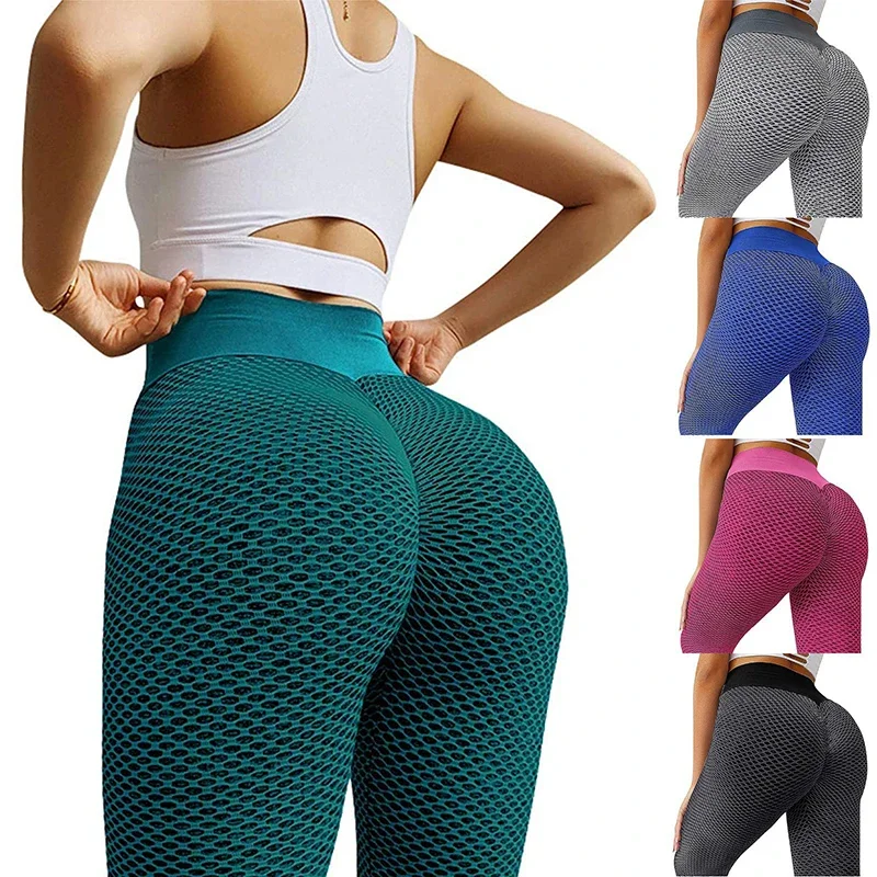 

High Waist Dot Yoga Pants Patchwork Fitness Leggings Women Workout Push Up Leggings Activewear Ankle Length Feminina Jeggings