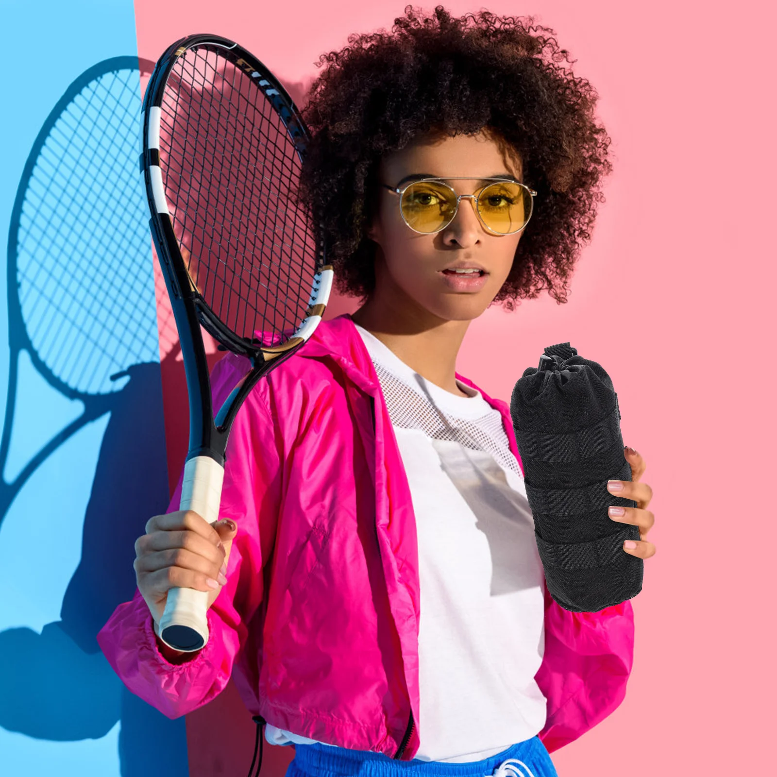 

Outdoor Water Bottle Holder Pouch Lightweight Scratch Proof Squeeze Resistant Portable Storage Container for Camping Hiking