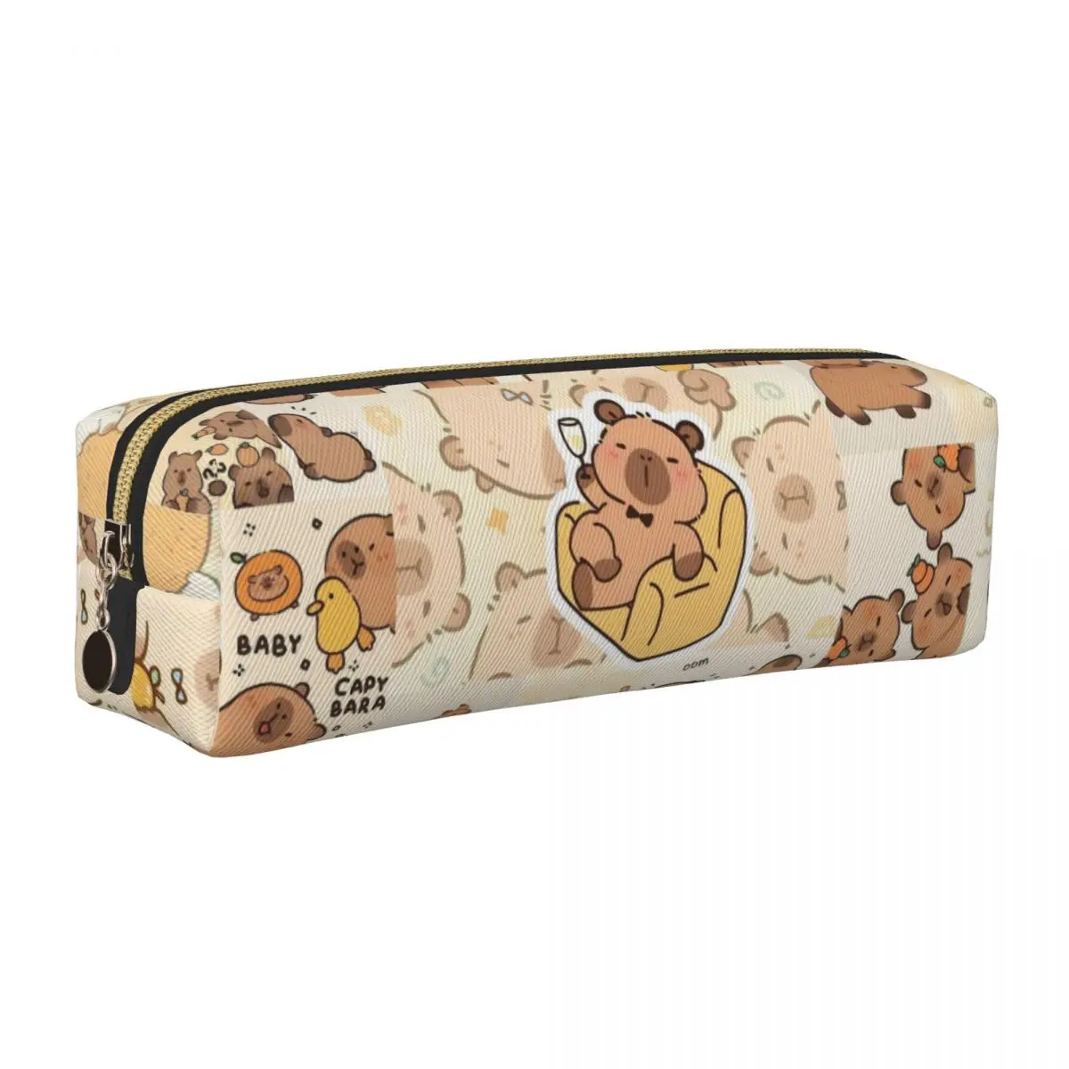 

Cute Animal Capybara Pencil Case Fun Pen Box Bag Kids Big Capacity Office Zipper Pencil Pouch
