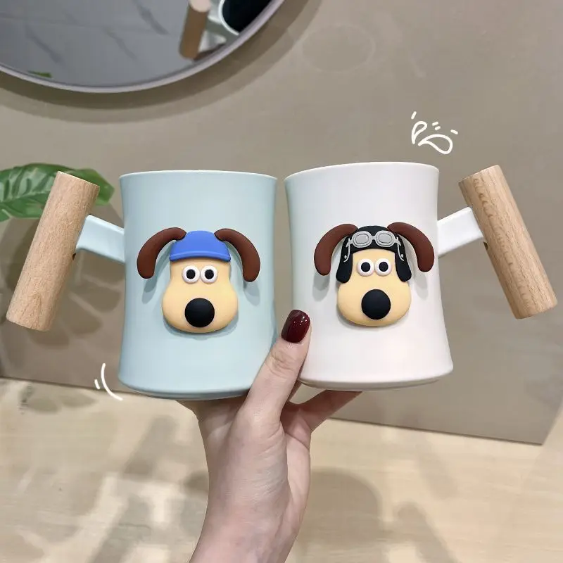 Wallace&Gromit  animation peripheral creative cartoon cute home bathroom student dormitory good-looking couple wash cup gift