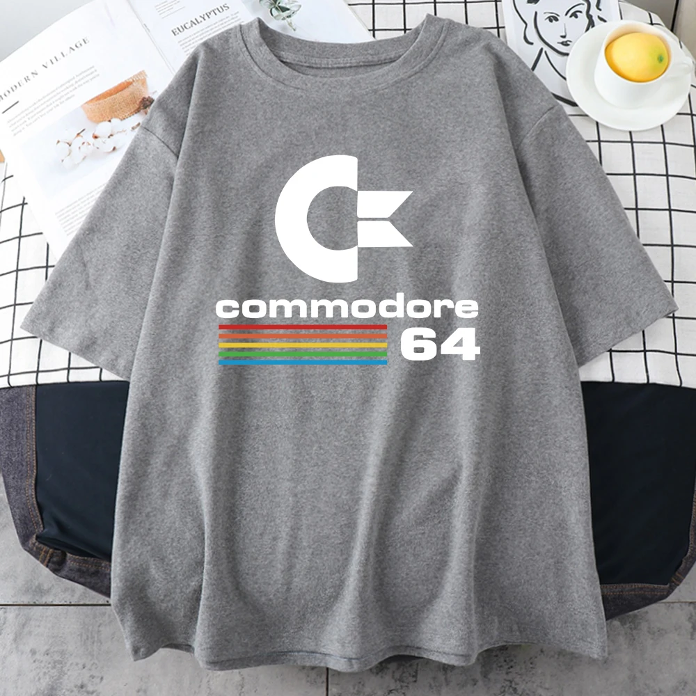 Lose Männer T-Shirts Sommer Kommode 64 Druck T-Shirt c64 Sid Amiga Retro cooles Design Mode Kurzarm