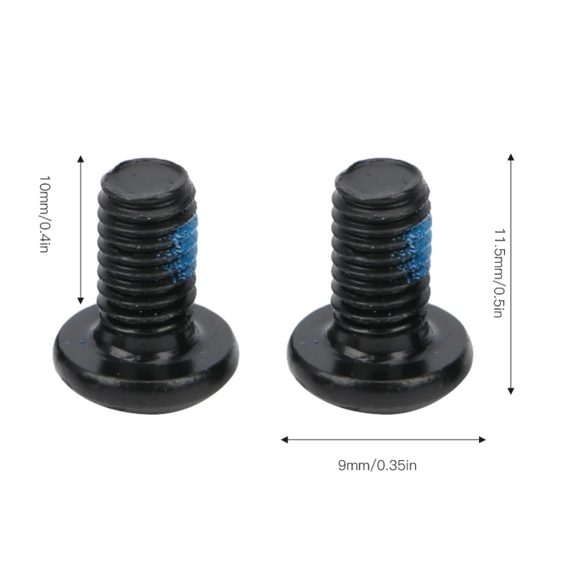24pcs ZTTO Bicycle Disc Brake Screws T25 Colorful Bolts M5x10mm/0.4in Steel Wear ResistanceBlack