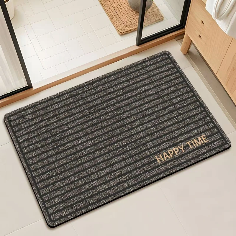 2026 New Simple Style Diatom Mud Bathroom Mat Quick Dry Absorbent Non-Slip Floor Rug for Shower Anti-Slip Foot Mat for Home