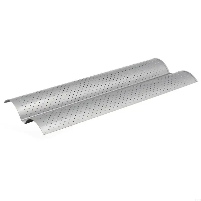 F19B French Bread Mold Carbon Steel Loaf Nonstick Pan Waves Bread Baking Tool