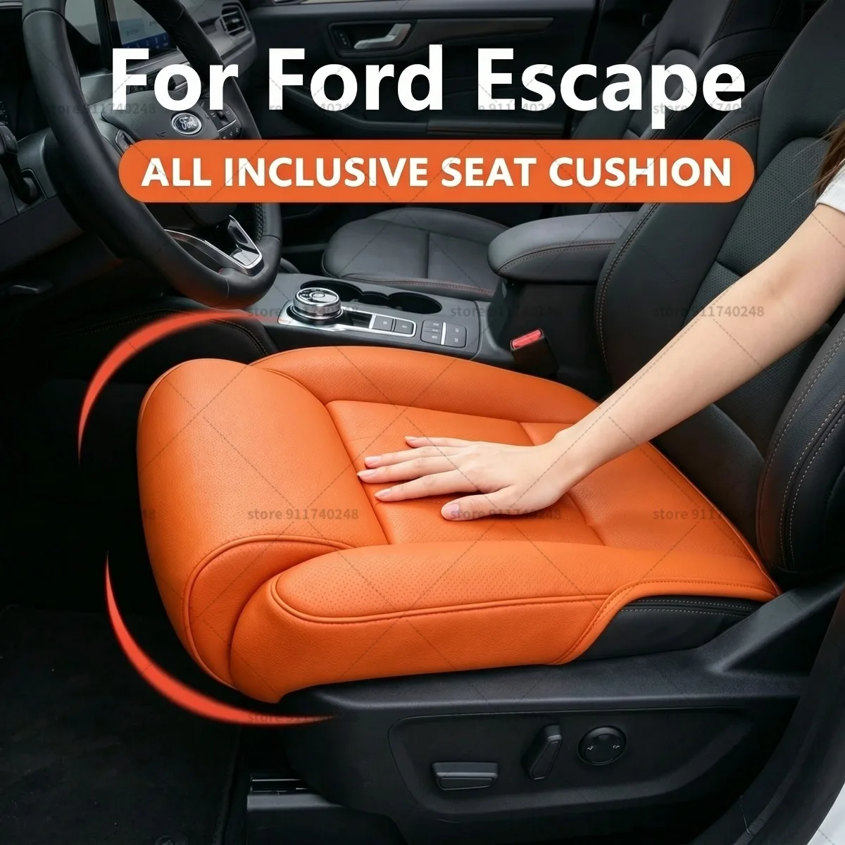 

Подушка-удлинитель для ног в сиденье Ford Escape, подушка для поддержки бедер, из пены с эффектом памяти, кожаная, аксессуар для интерьера автомобиля