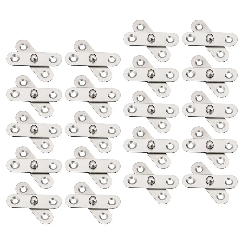 

20pcs Hidden Hinges Black 360Degree Rotation HeavyDuty Pivot Furniture Cabinet Doors Adjustable Window Hardware Smooth Surface