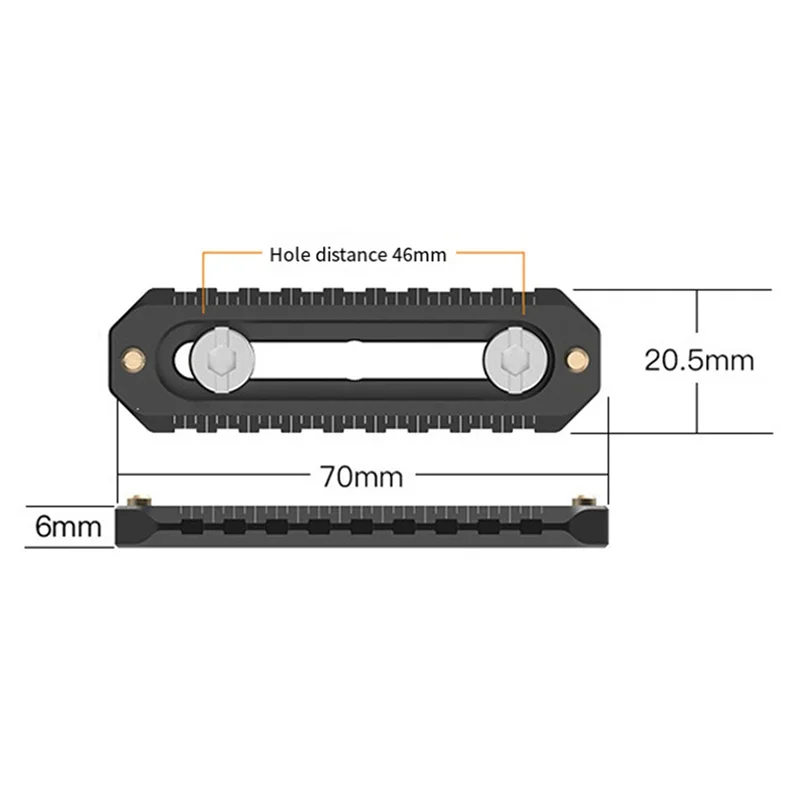 A72Z Quick Release Safety Rail 70/46Mm Long For Nato Rail Slider  For Nato Handle Attach Camera Quick Release For NATO Rail