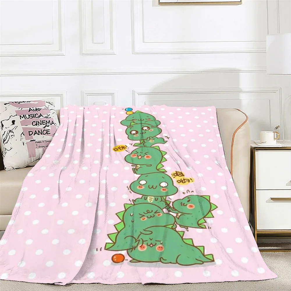 Thick Blankets for Winter Blanket Oversized 200x300 Cute Dinosaur Microfiber Bedding Picnic Throw Blanket Bed Knitted Plaid Knee