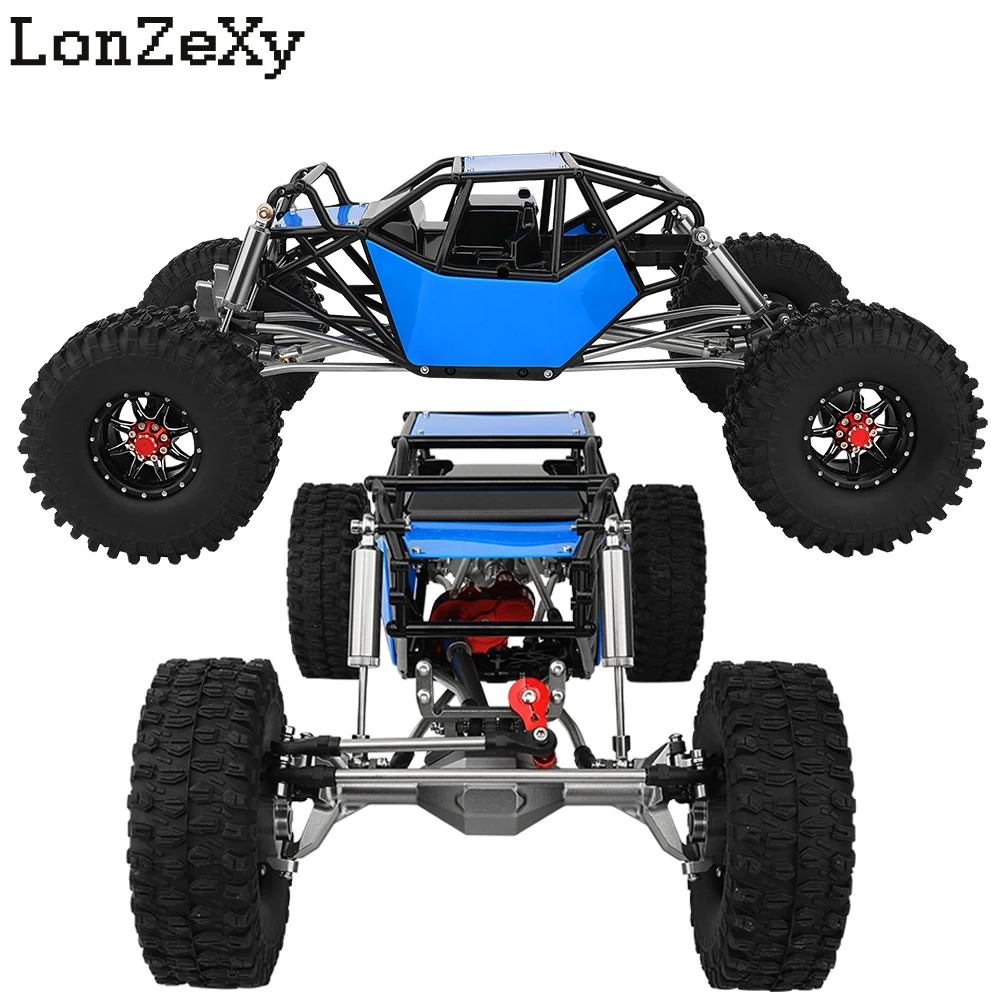 Metalowa rama gąsienicowa DIY 1/10 RC z osiami portalowymi SCX10 II Zestaw do modernizacji samochodów z plastikową klatką