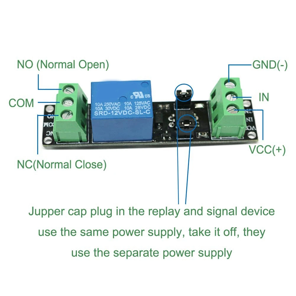 A27F-3V Relay Board Power Switch For Arduino Relay Module Opto Isolation High Level Trigger Development Board 6Pack