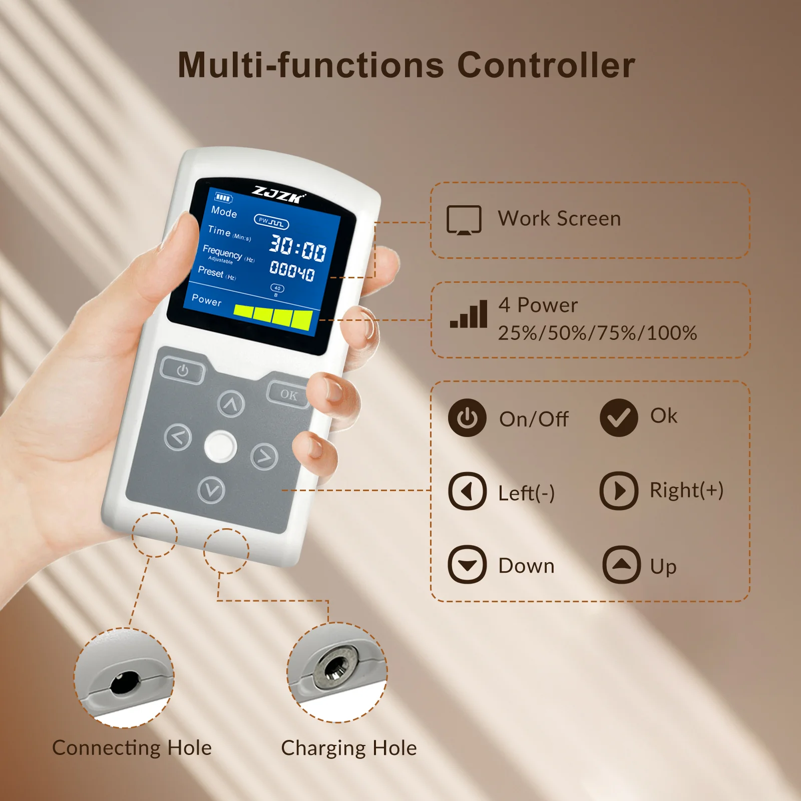 ZJZK Neuromodulation Therapy PBM Helmet 810nm NIR Light Transcranial Photobiomodulation Device for Depression Parkinson Stroke view 5