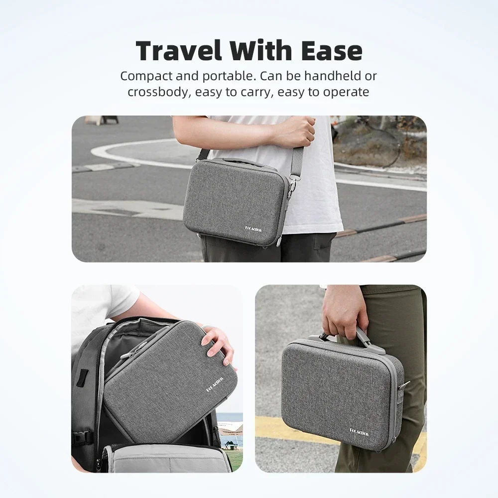 Bolsa de almacenamiento Flymile para cámara DJI Action 5 Pro, caja de transporte de alta capacidad, accesorios de Estuche de transporte anticaída y resistente a derrames