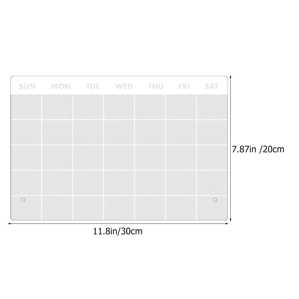 1Set Acrylic Acrylic Note Board Transparent Memo Multi Function Writable Erasable Desktop Do List Notes Planning