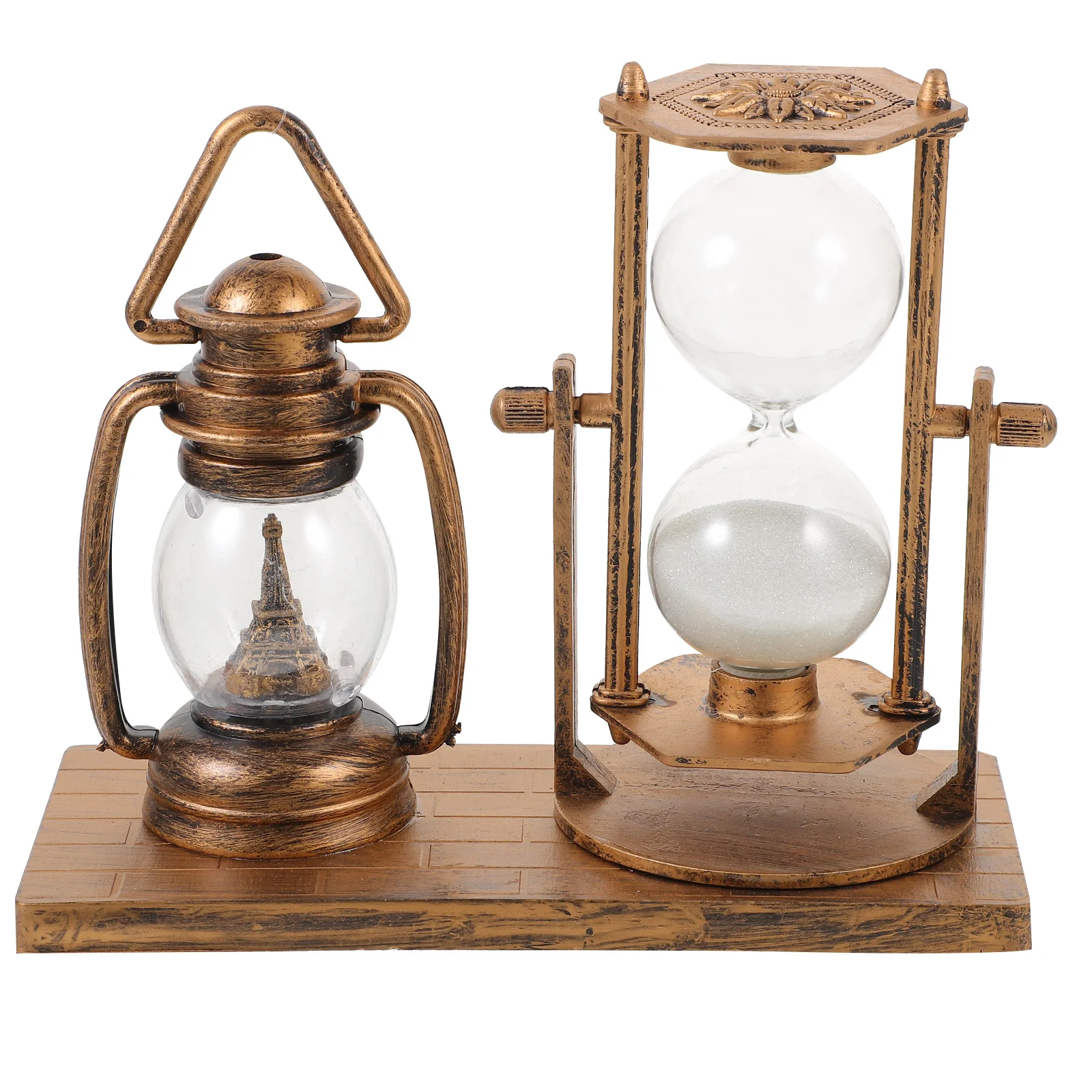 

Luminous Desktop Decoration Sand Clock Resin Crafts Unique Table Ornament Home Adornment Perfect Gift Office Home Use