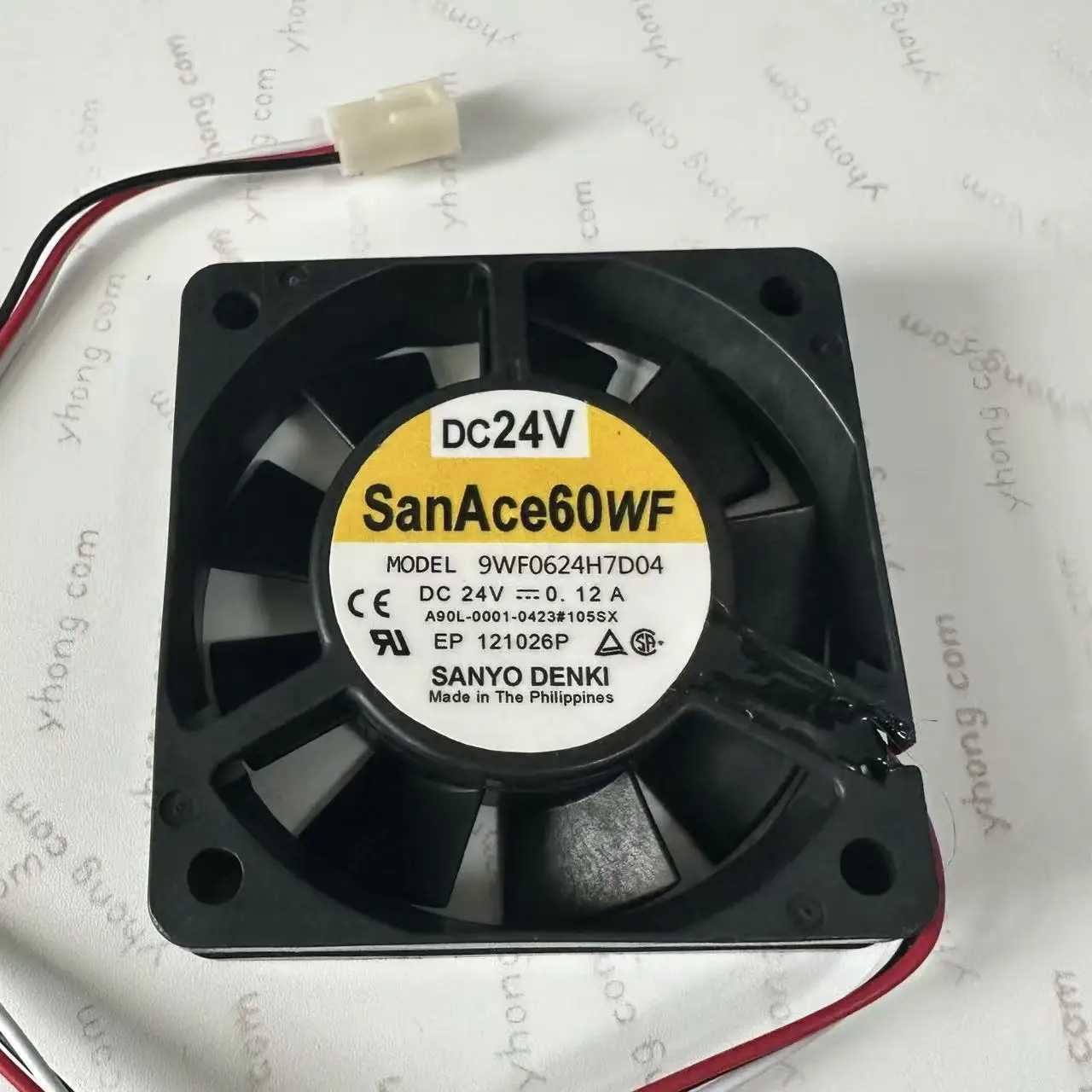 

SANYO DENKI 9WF0624H7D04 DC 24 В 0,12 А 3-проводной 60x60x15 мм Вентилятор охлаждения сервера