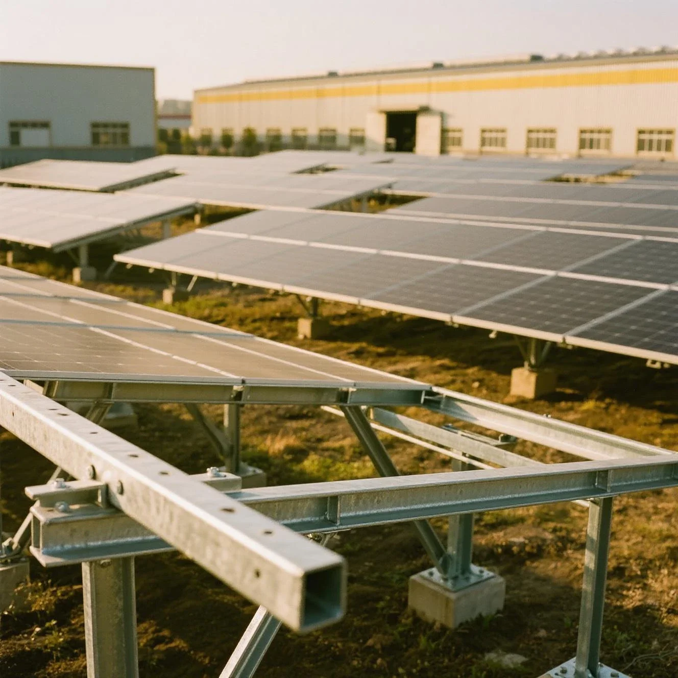 Hot Dip Galvanized Customizable Bracket Landscape/Portrait Mounting for Solar Photovoltaic Accessories Installation Roof