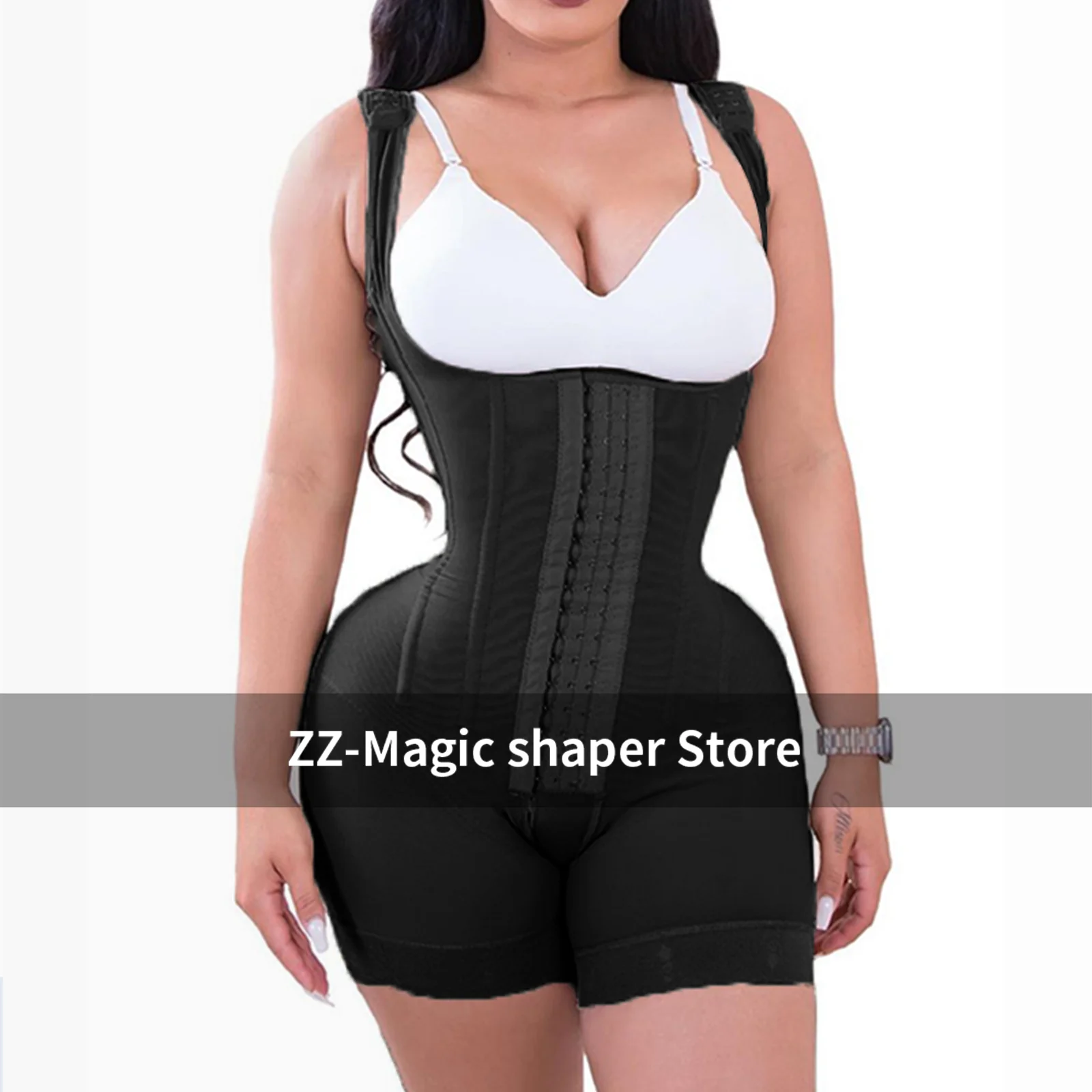 フルボディコロンビアガードルシェイパー術後脂肪吸引膝高圧縮痩身シースフラットベリー下着女性用