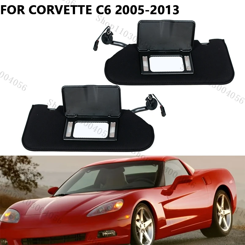 Car Sunvisor Accessories For Chevrolet Corvette C6 2005-2013 23142243 23142245 Sun Visor With line