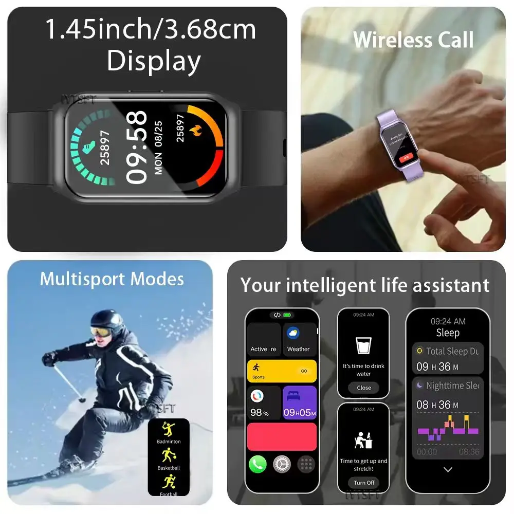 LAXASFIT 2025 New Smart Watch Women's Bluetooth Calling Multifunctional Watch Sports Bracelet Men's Sports Smartwatch