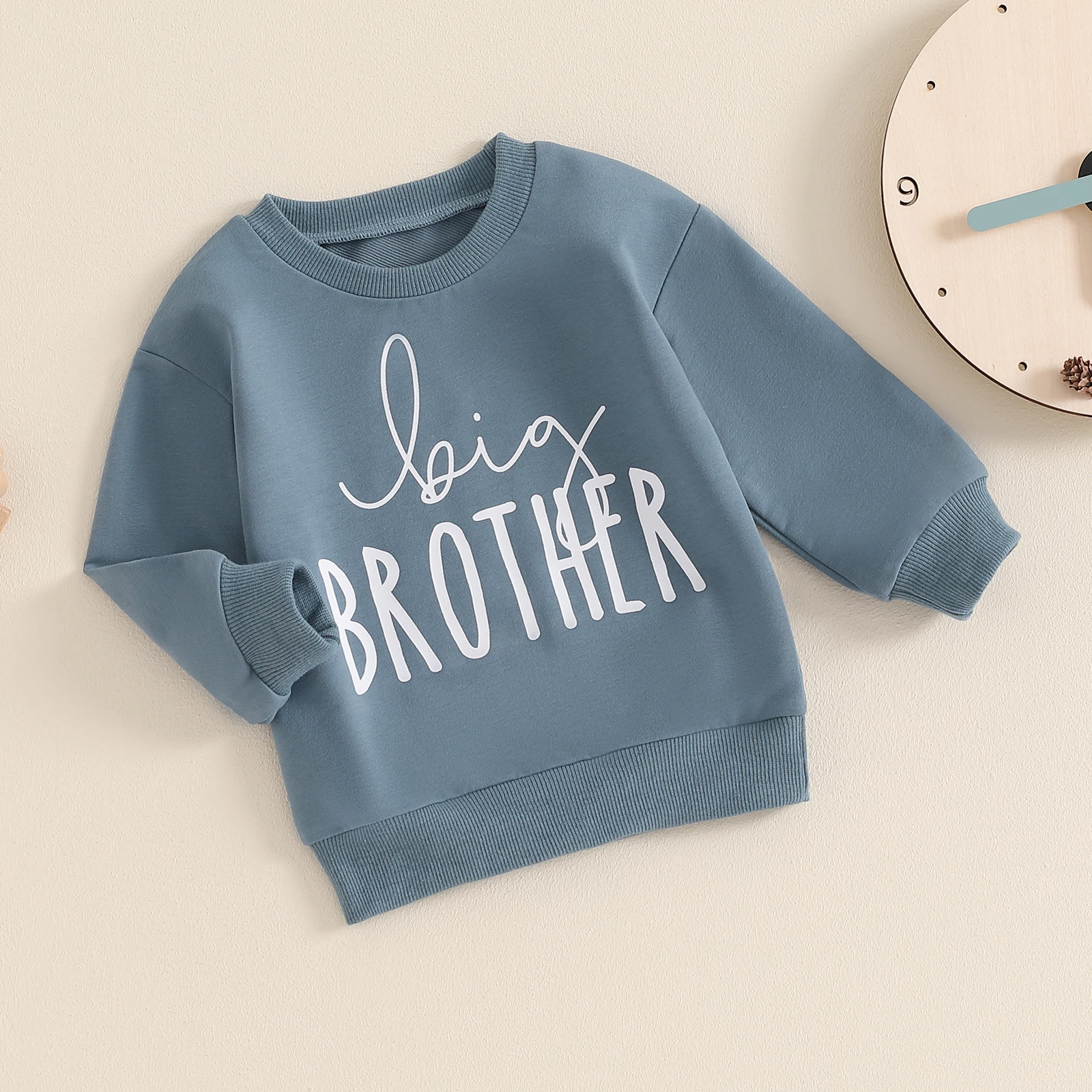 Long Sleeve Kids Boys Sweatshirt Tops Fashion Letter Print Casual Toddler Pullovers Autumn Tees for Cute Children Clothes Outfit image 2