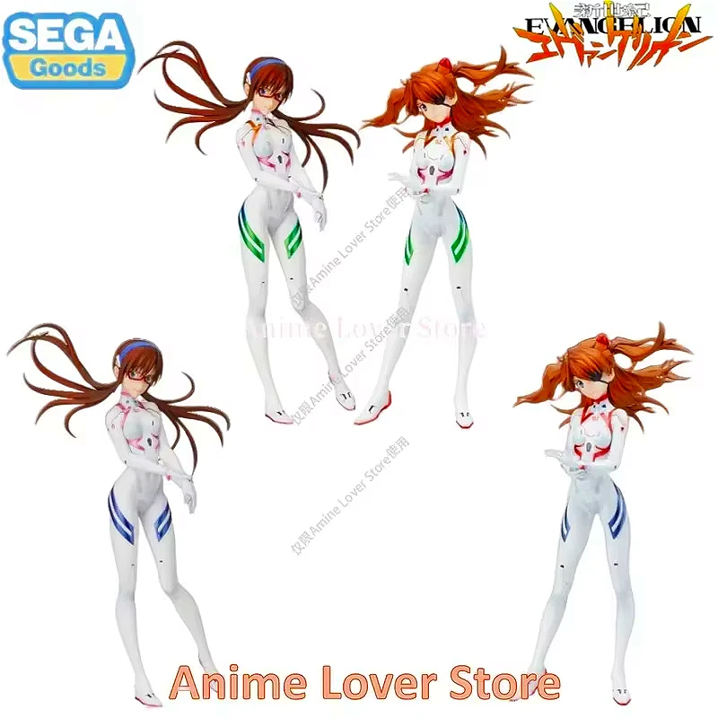 In Stock Original SeGa EVANGELION Anime Figure SPM Super Premium Asuka Makinami Mari Illust Collectible Model Ornaments