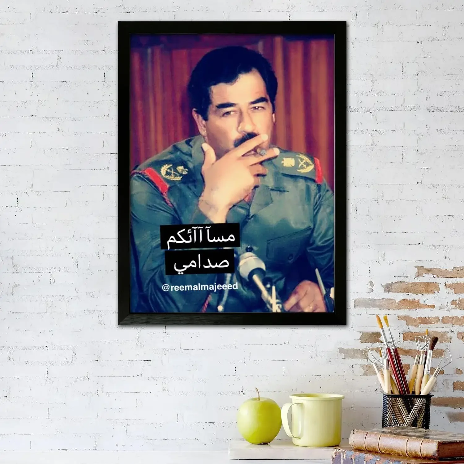 saddam hussein Canvas Art Poster and Wall Art Picture Print, Modern Family Bedroom Decor Posters,Decorative painting