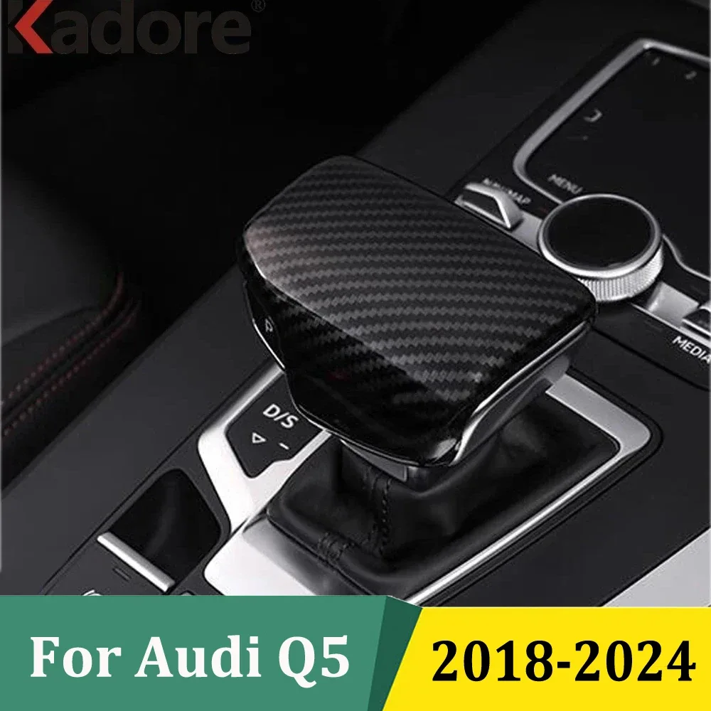 

For Audi Q5 2018 2019 2020 2021 2022 2023 2024 AT Gear Shift Shifter Knob Cap Covers Sticker Car Styling Interior Accessories