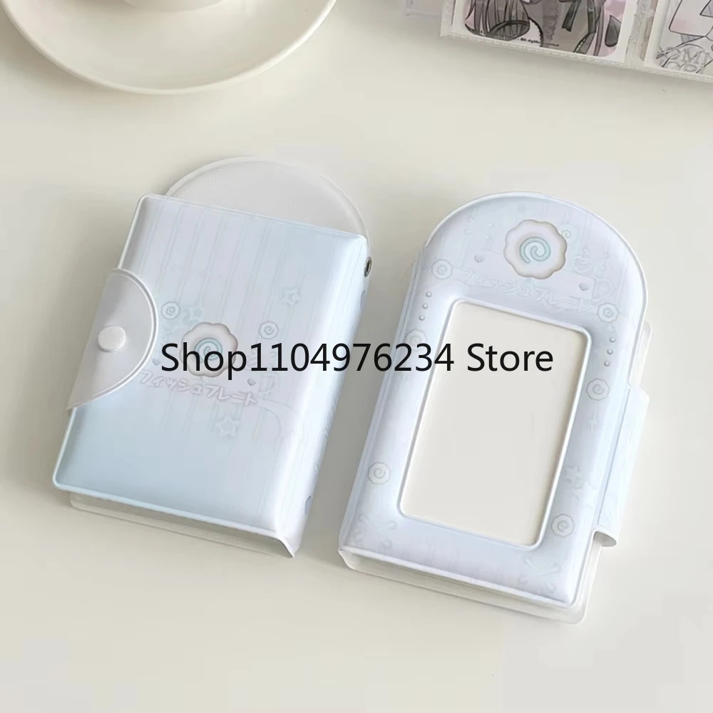 3-дюймовый 32-слотовый фотоальбом, коллекционная книга, держатель для фотокарт, держатель для карт, милый квадратный полый INS, мультяшный альбом, переплет для карт