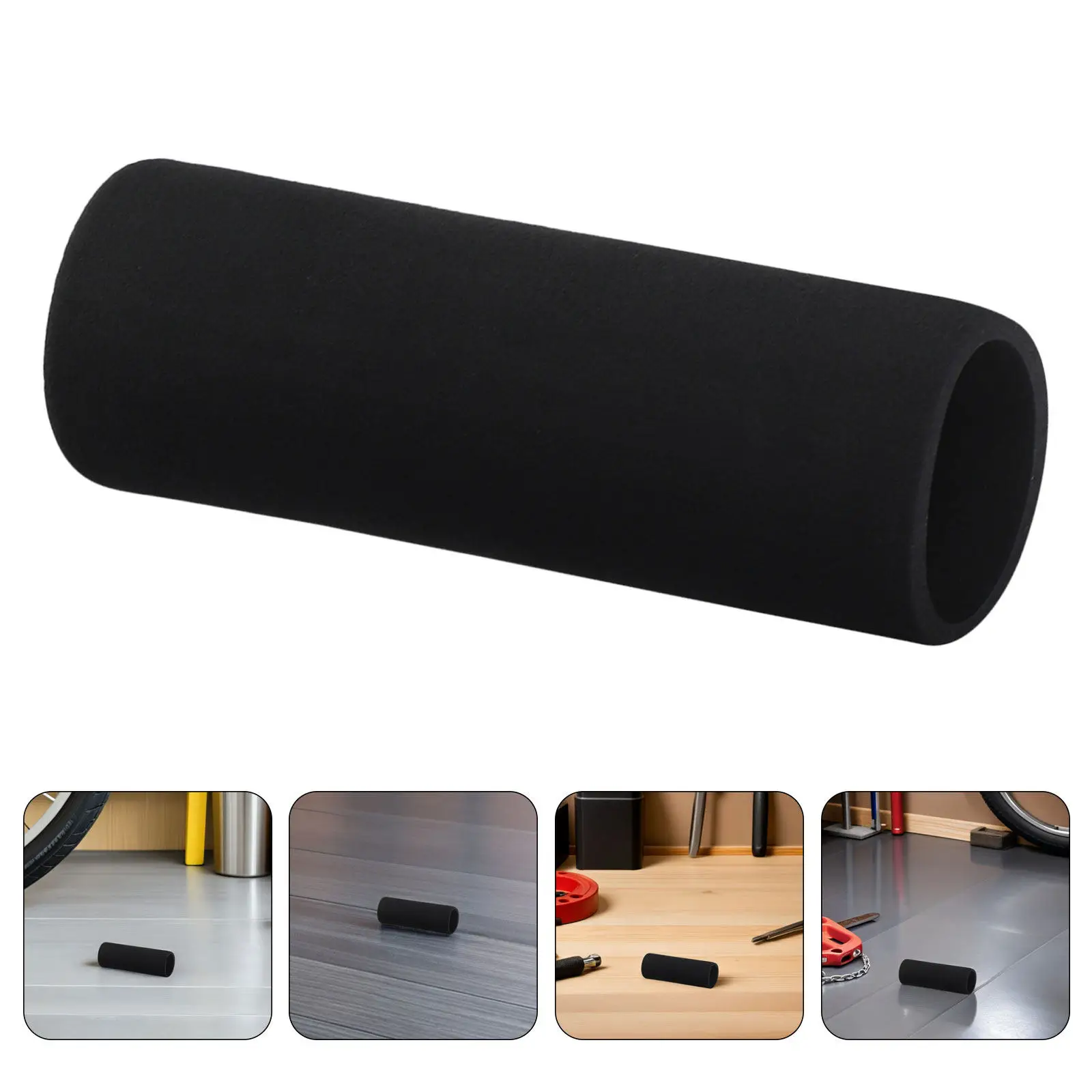 

8Pcs Walking Cane Handle Grip Covers Black Soft Cushion Replacement Pads Padded Handles Walker Accessories for Seniors Stability