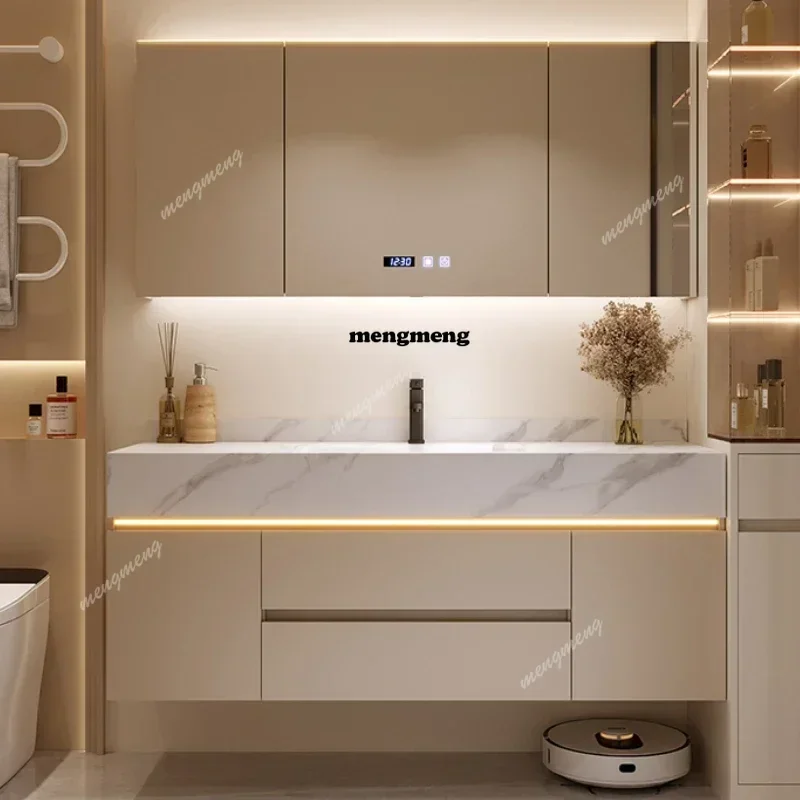 Luxury Modern Bathroom Cabinet Vanity Mirror Restroom Vanity Bathroom Cabinet Organizers Storage Armario De Banheiro Furniture D