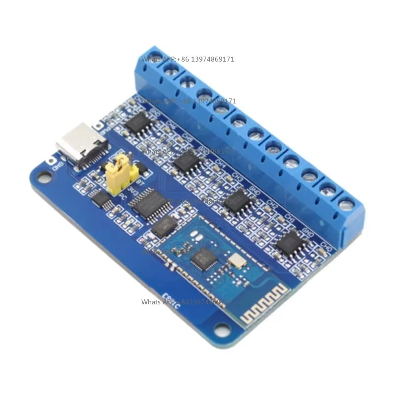 ES81C Signal Acquisition Module 8-Channel Online Recording Voltage Current Bluetooth Serial Port Computer Curve Plotting
