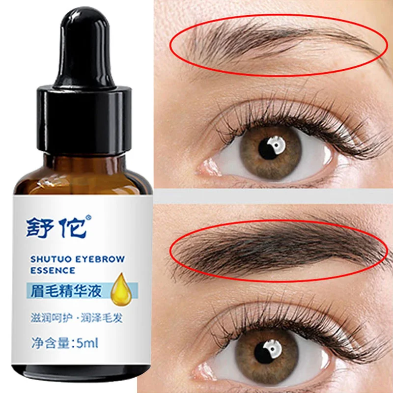 Augenbrauen schnell wachsendes Serum, Wimpern-Haarwachstum, Anti-Haarausfall-Produkte, verhindert Haarausfall, volleres, dickeres, verlängertes Augenbrauen-Make-up