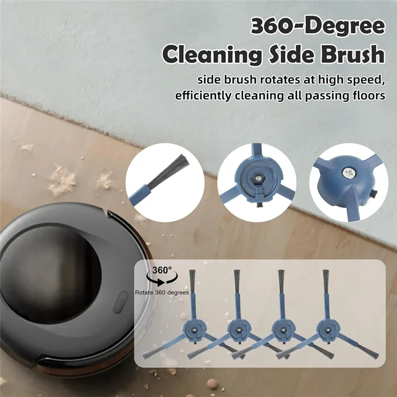 

AT02-Accessories Kit For Eufy Omni C20 Robot Vacuum Cleaner Replacement Parts Main Side Brush Hepa Filters