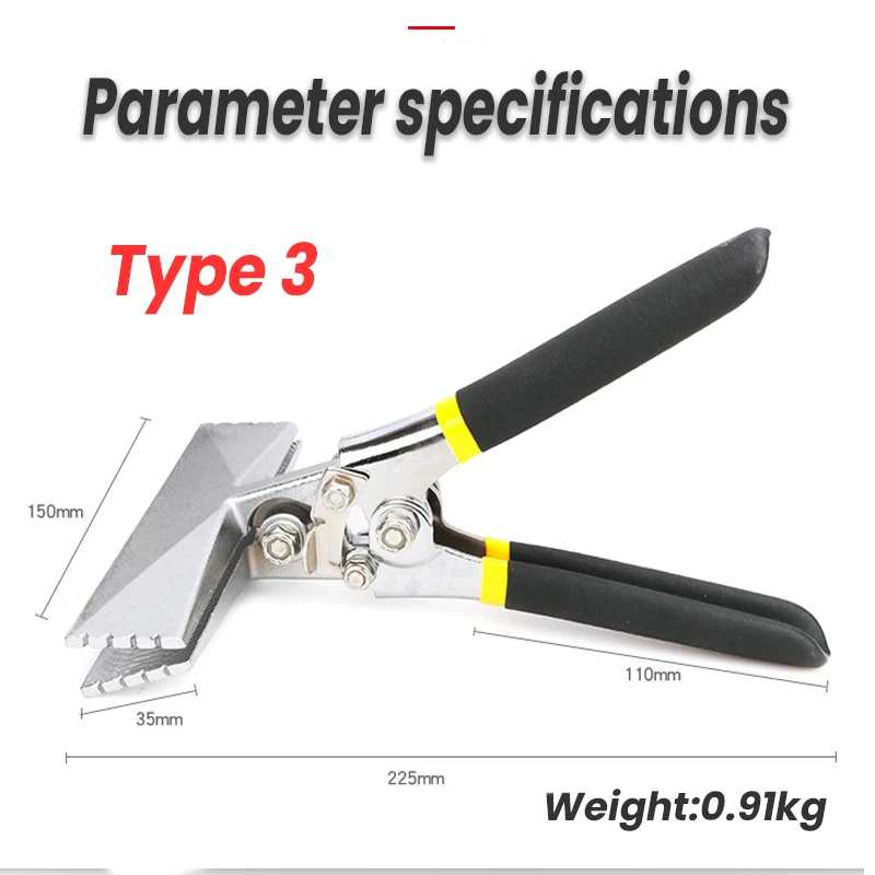 Sheet Metal Hand Seamer Bending Pliers Crimping Pliers Bending Tool for Sealing Electrician Folding