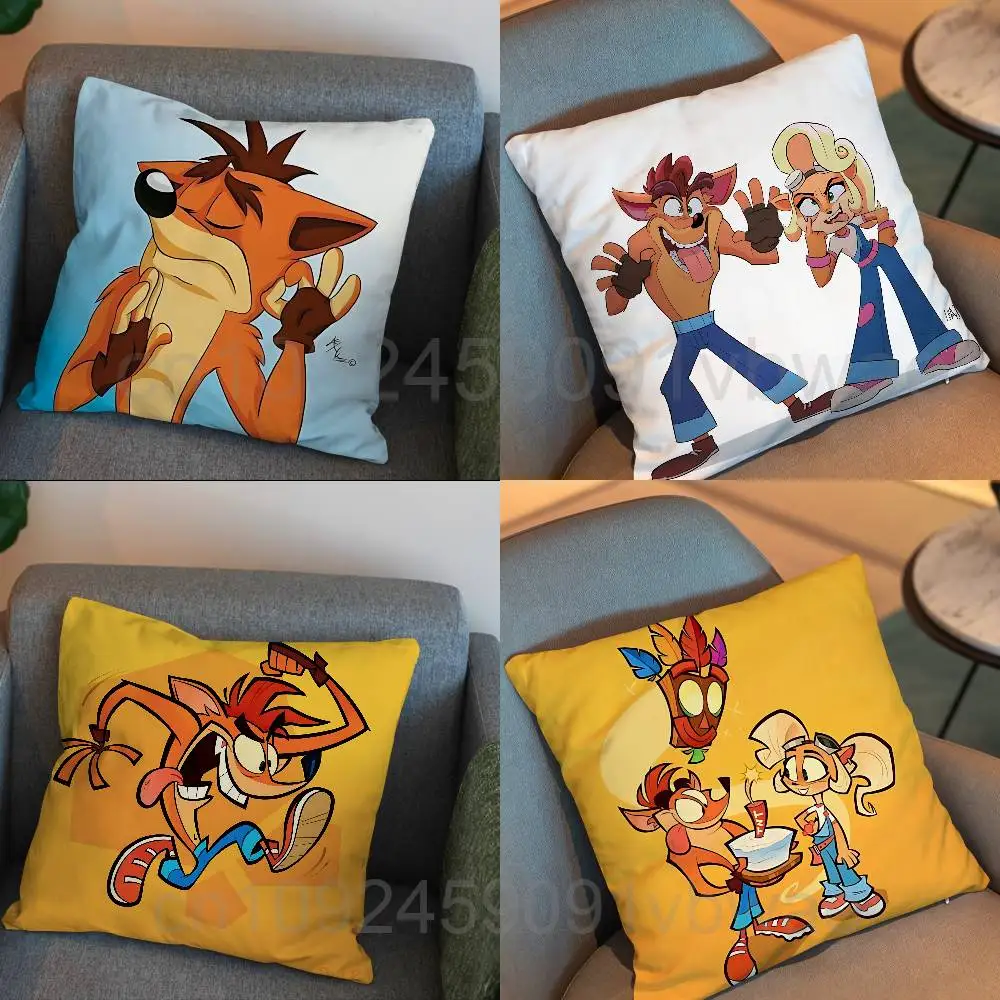 Orange bandicoot Crash Bandicoot room decor para regalar pillow cover living room sofa cushion cover bedroom room bed pillow