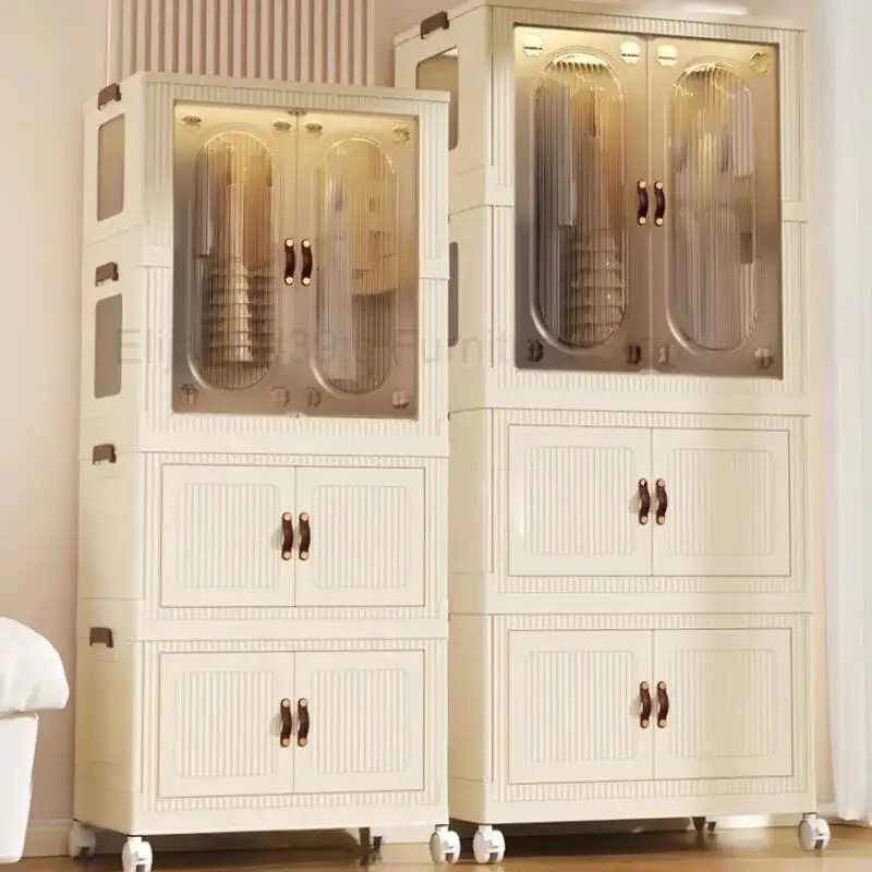 Closet Bedroom Children Wardrobes Hangers Cabinet Baby Organizers Children Wardrobes Plastic Placard Enfant Furniture MR50CW