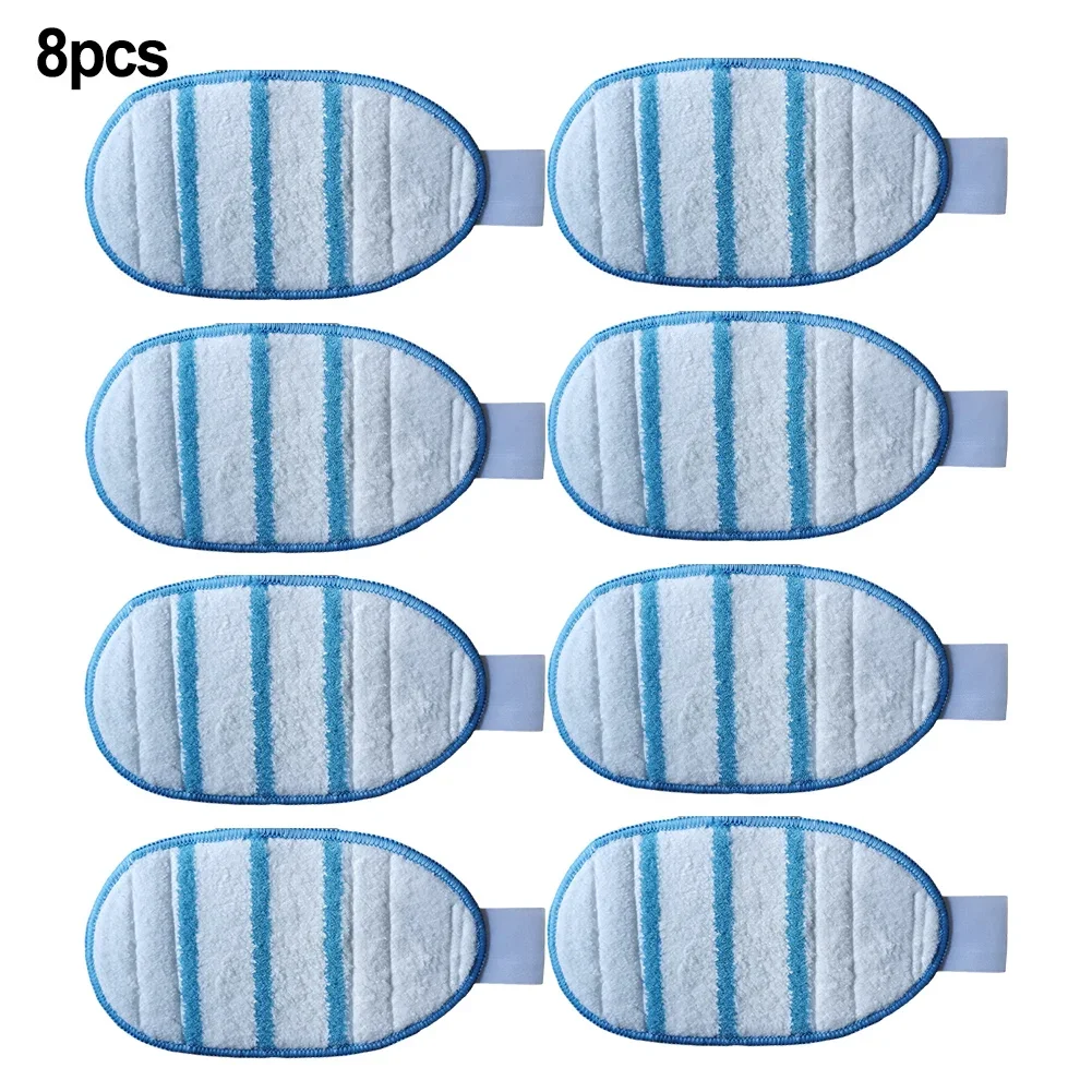 Microfiber Pads Cleaning Cloths 8Pcs Accessories FSH10SM FSH10SMP For Black+Decker Mop Cloth Replacement Set Spare Parts