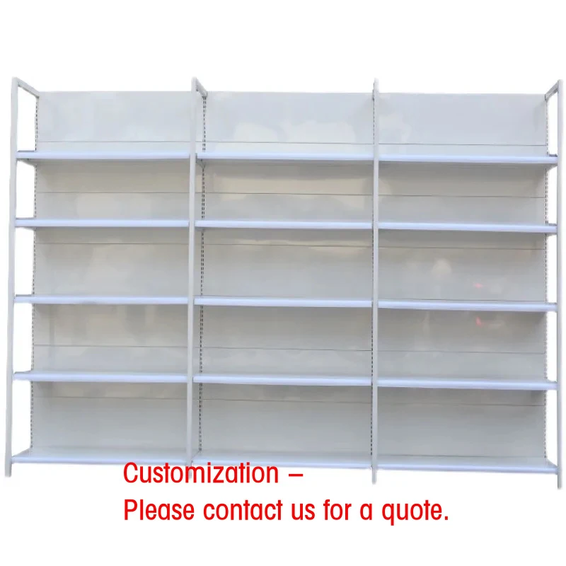 custom.Modern Double-Sided Pharmacy Display Shelves Drugstore & Medical Interior Design Stylish Pharmacies