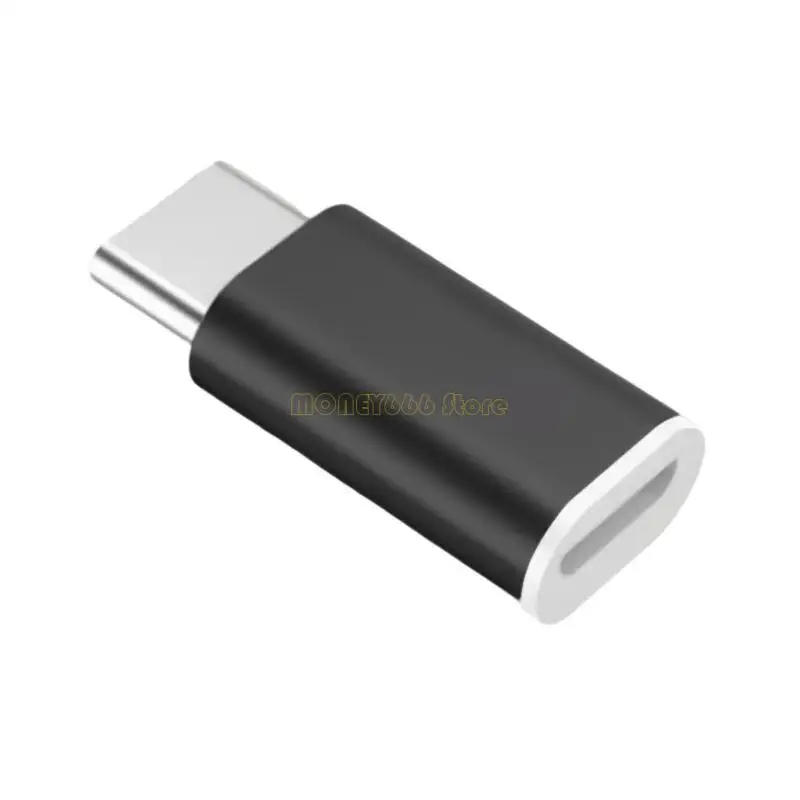 F62C USB C 암시 대 마이크로브 수컷 어댑터 타입 C에서 MicrousB 480Mbps 데이터 충전기