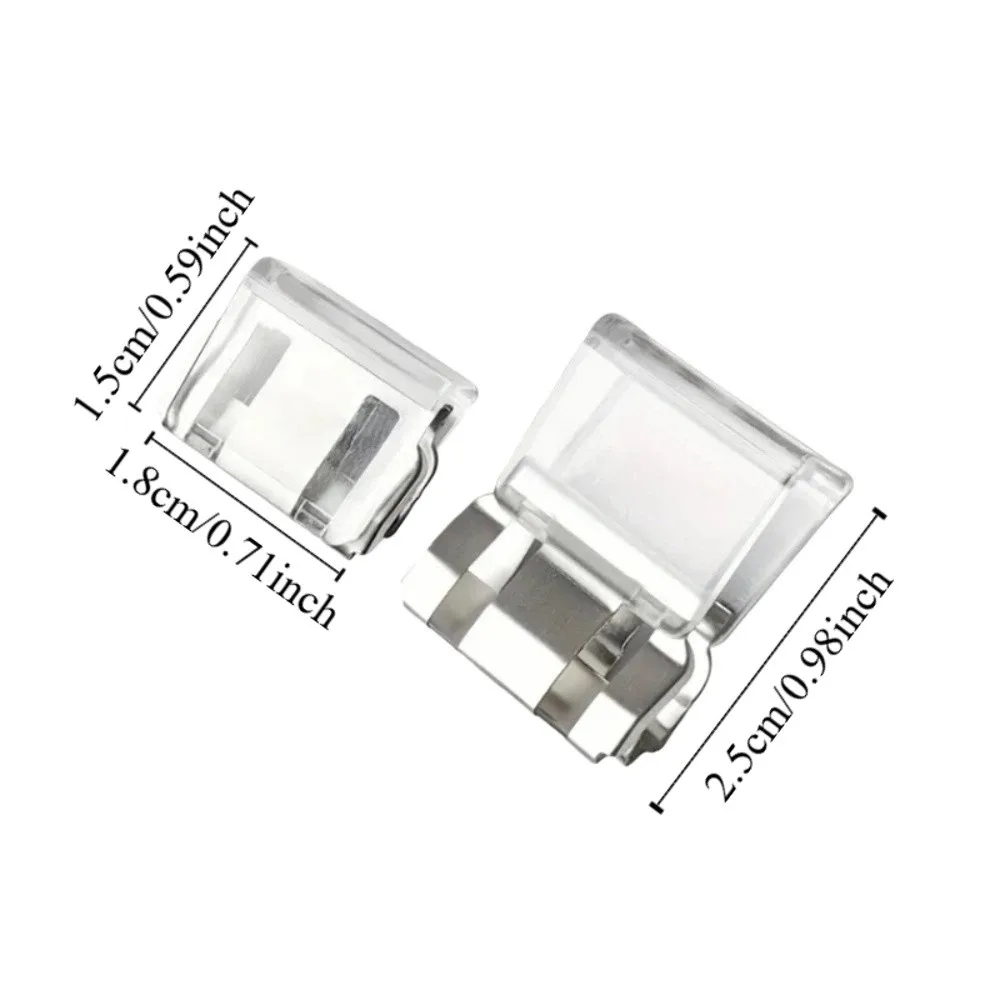 20pcs Invisible Leg Shortening Clip Transparent Non-Slip Pants Edge Clip DIY Multi-Function Anti-drag Pants Hem Fixing Device