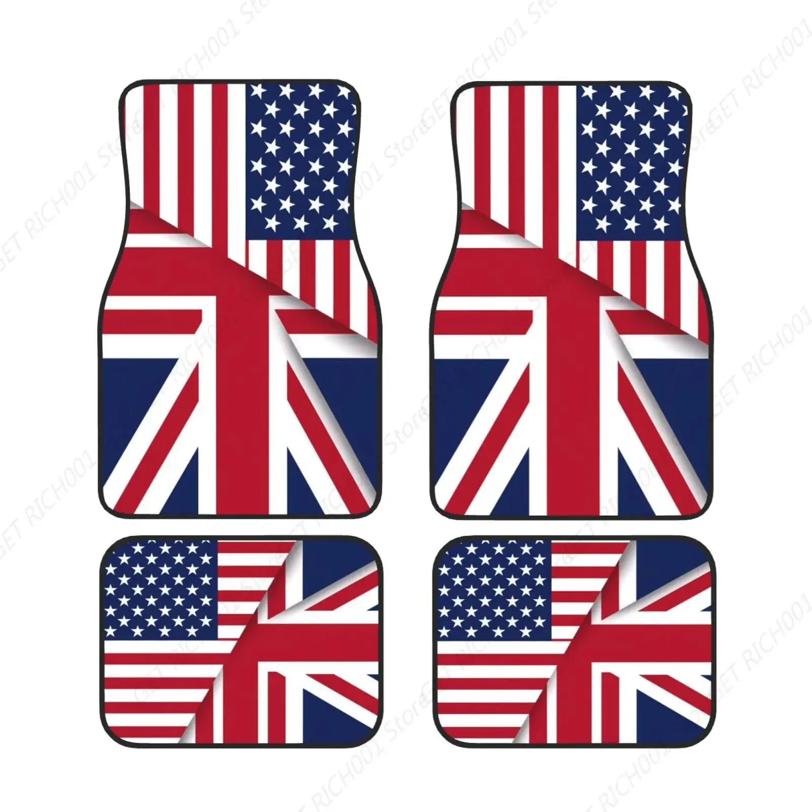 

Juego Alfombrillas Divertidas Para Pies Coche Con Banra Americana Y Brit Somaliland, Juego 4-дековые, Alfombrillas Para Coches, Acce