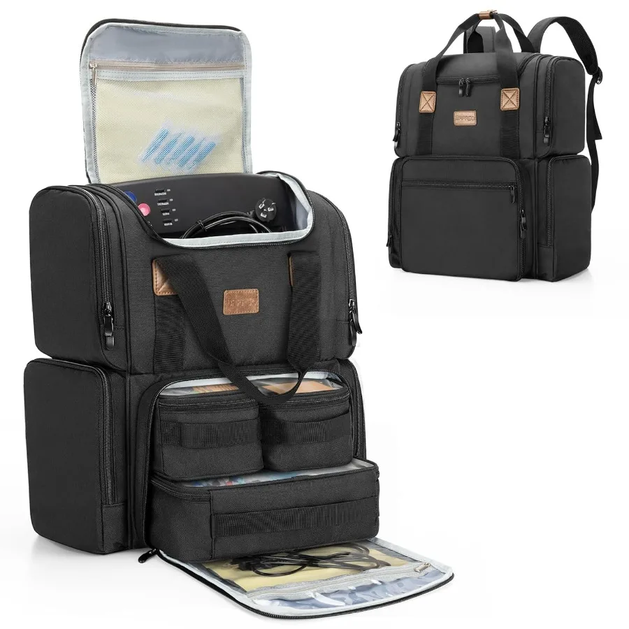 

Рюкзак для татуировки с 3 съемными внутренними сумками, предназначенный для татуировщиков, вмещает трафаретный принтер, принадлежности для татуировок и аксессуары.