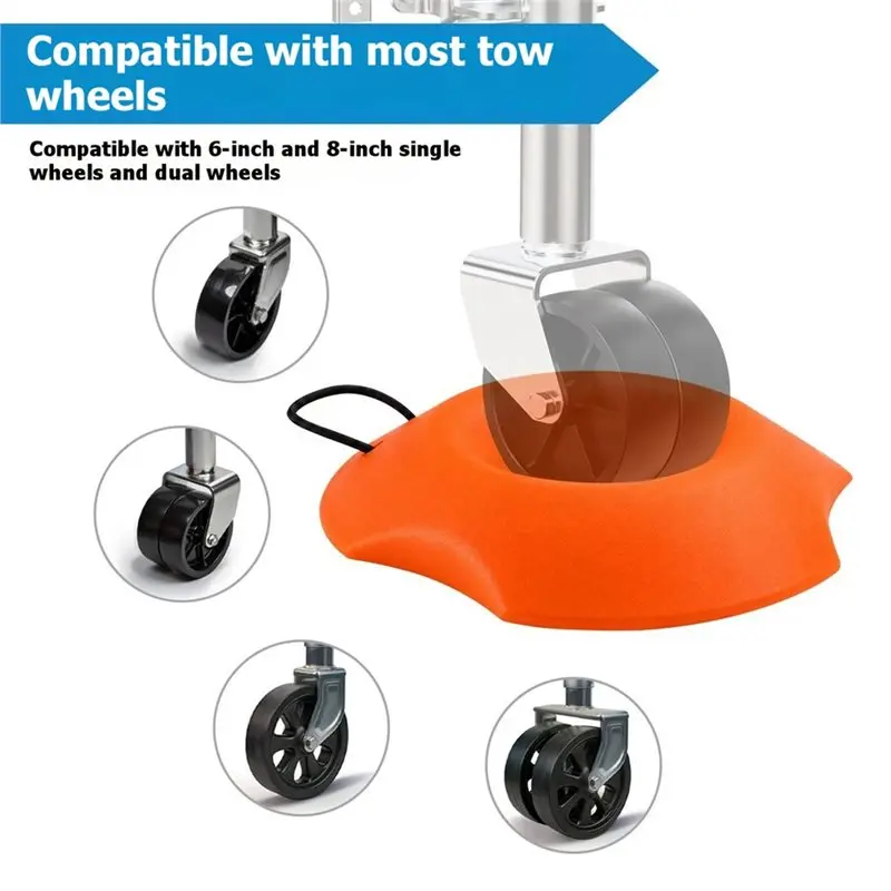 RV Wheel Chocks Wedge Portable Stoppers Trailer RV Car Stopper Block Rubber Wedges RV Accessories