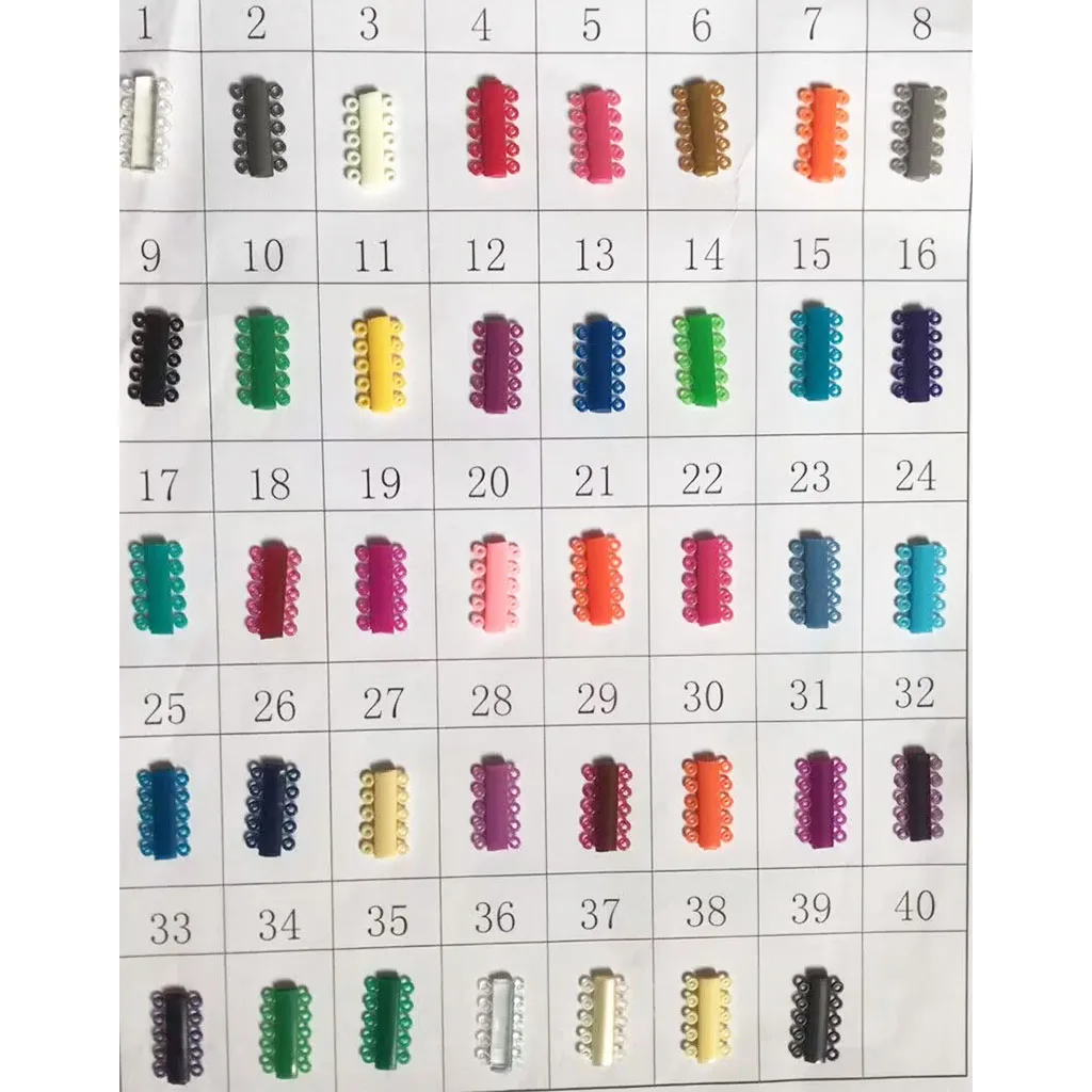 DCLOUD 1040 Stück = 40 Stäbchen Zahnkieferorthopädie Elastische Ligaturbinder Gummibänder für Zahnspangen Zahnmedizin Ortho-Behandlung – Detail 6