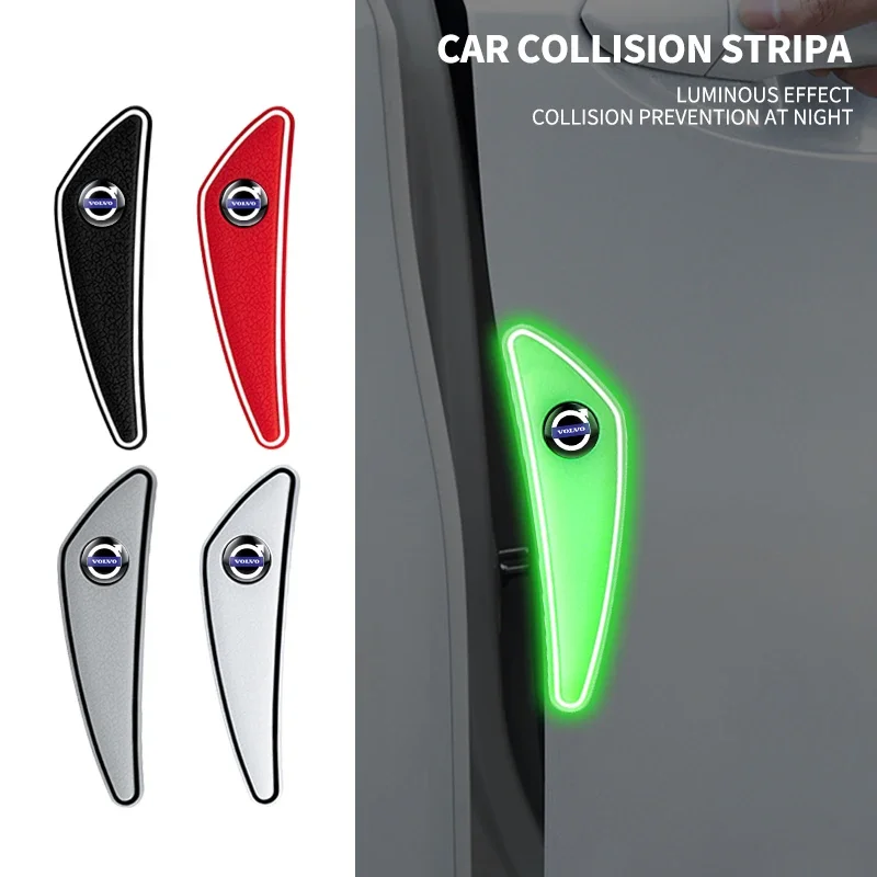 

4pcs Car Logo Bumper Anti-Collision Strip For Volvo Skoda Peugeot Citroen LEXUS Infiniti Dacia Tesla Cadillac Land Rover Toyota