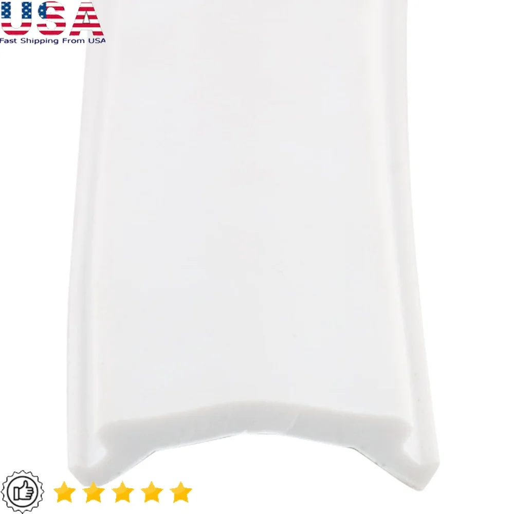 

Flexible Vinyl Screw Cover 3/4 Inch x 50 Feet Adjustable Trim Molding Windows Doors Reusable Polar White RV Accessory